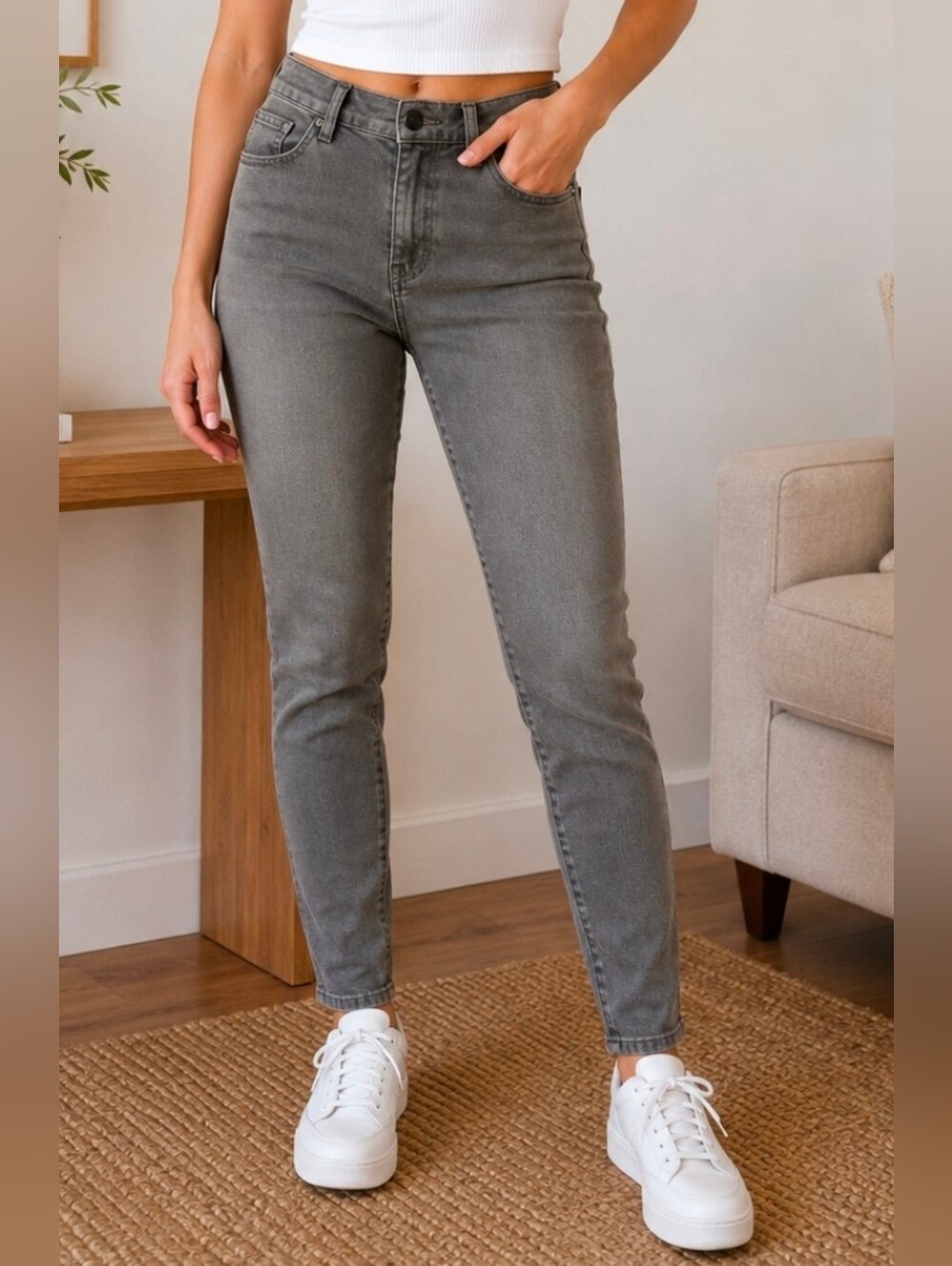 Levi's 535 Legging Jeans in Grey Wash Junior Size 13 M